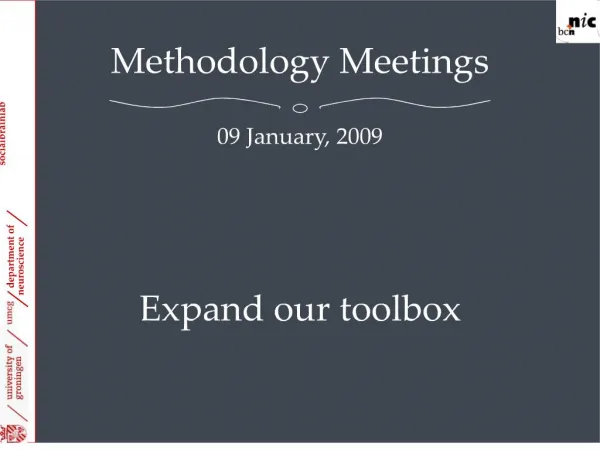 methodology meetings