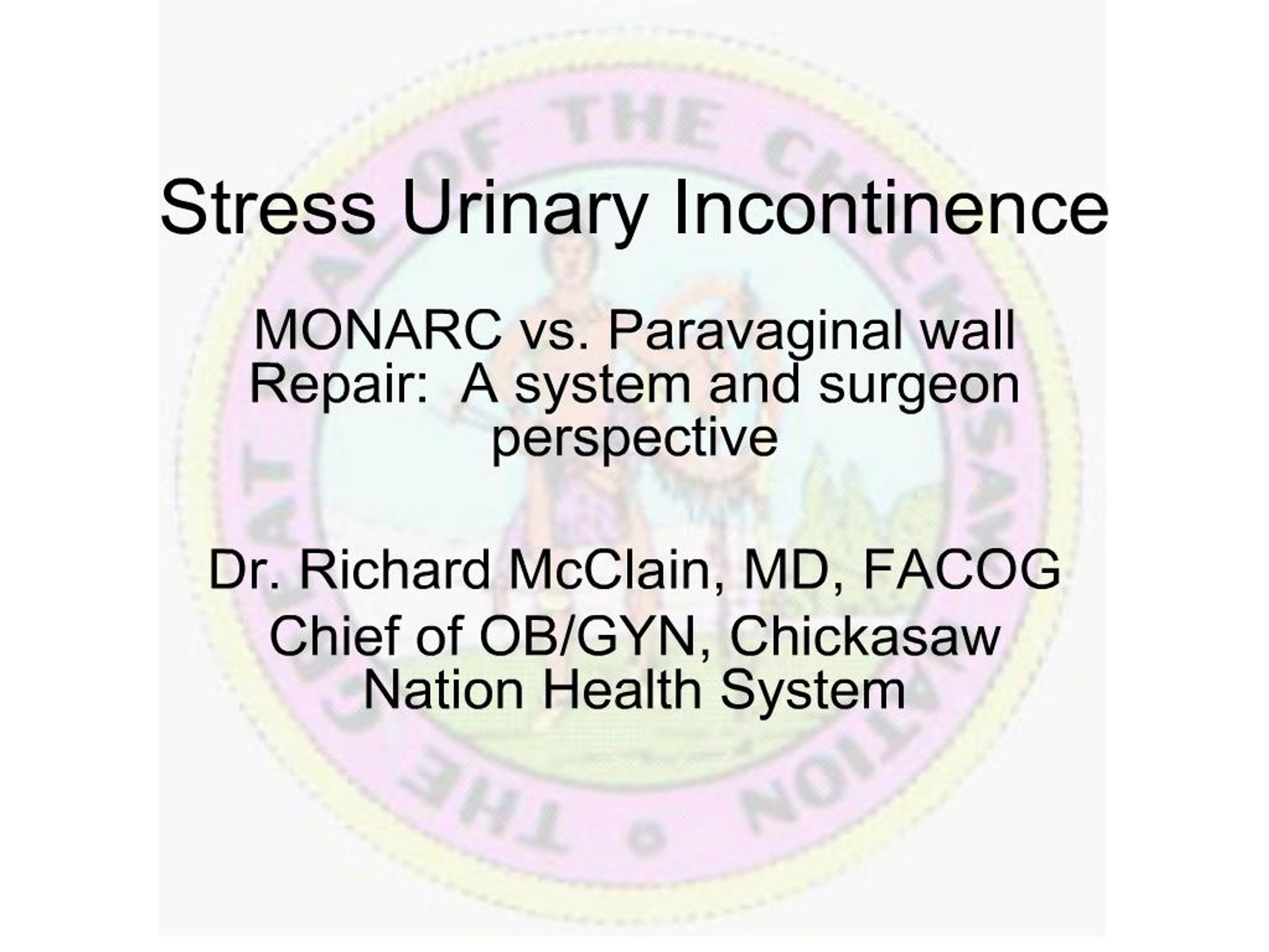 PPT - stress urinary incontinence PowerPoint Presentation, free ...