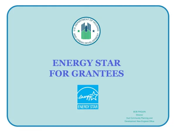ENERGY STAR FOR GRANTEES
