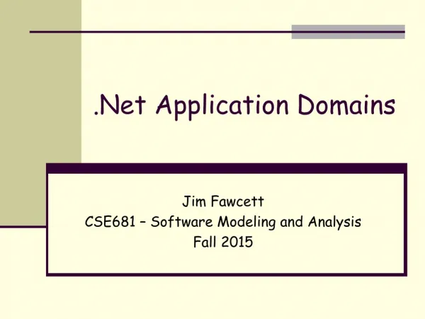 .Net Application Domains