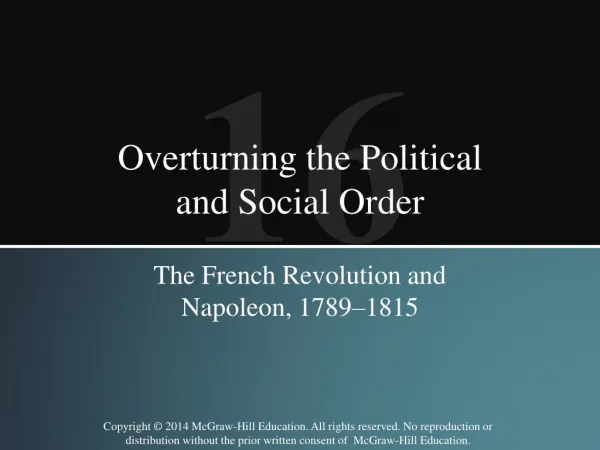 Overturning the Political and Social Order