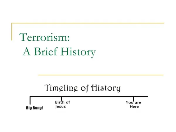 terrorism: a brief history