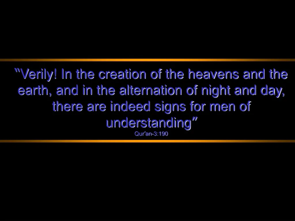 verily in the creation of the heavens