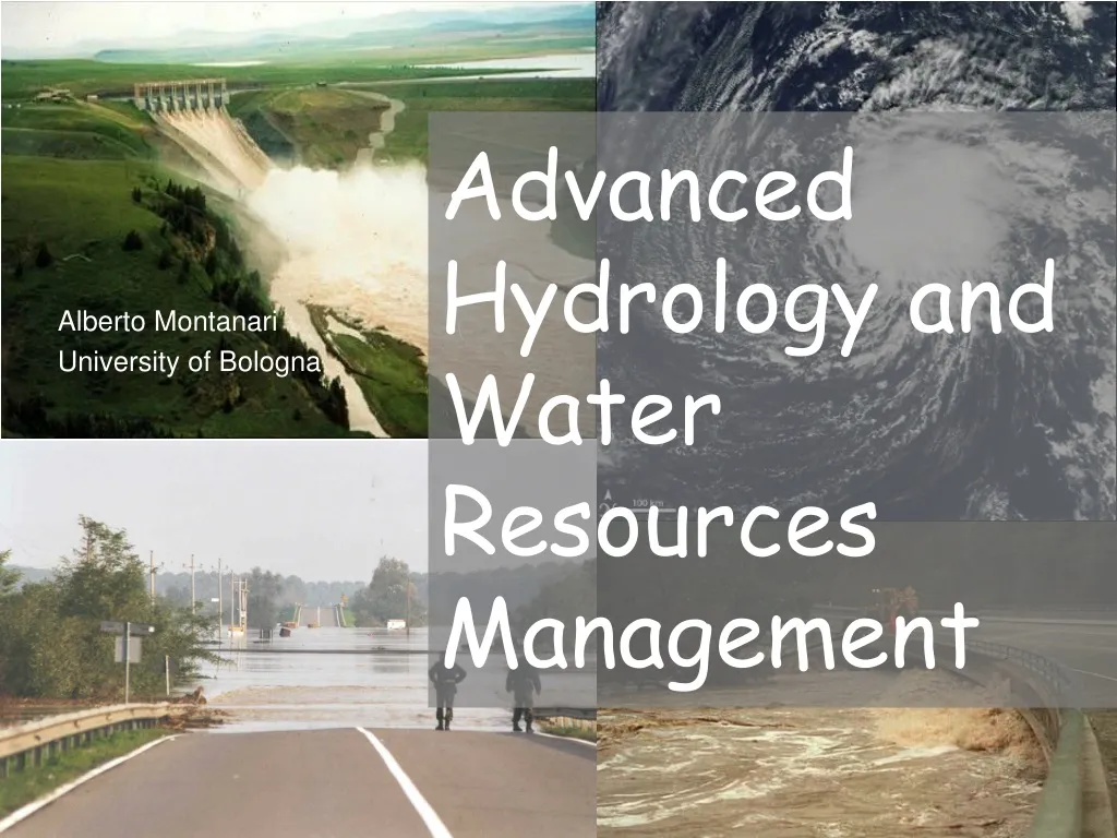 advanced hydrology and water resources management