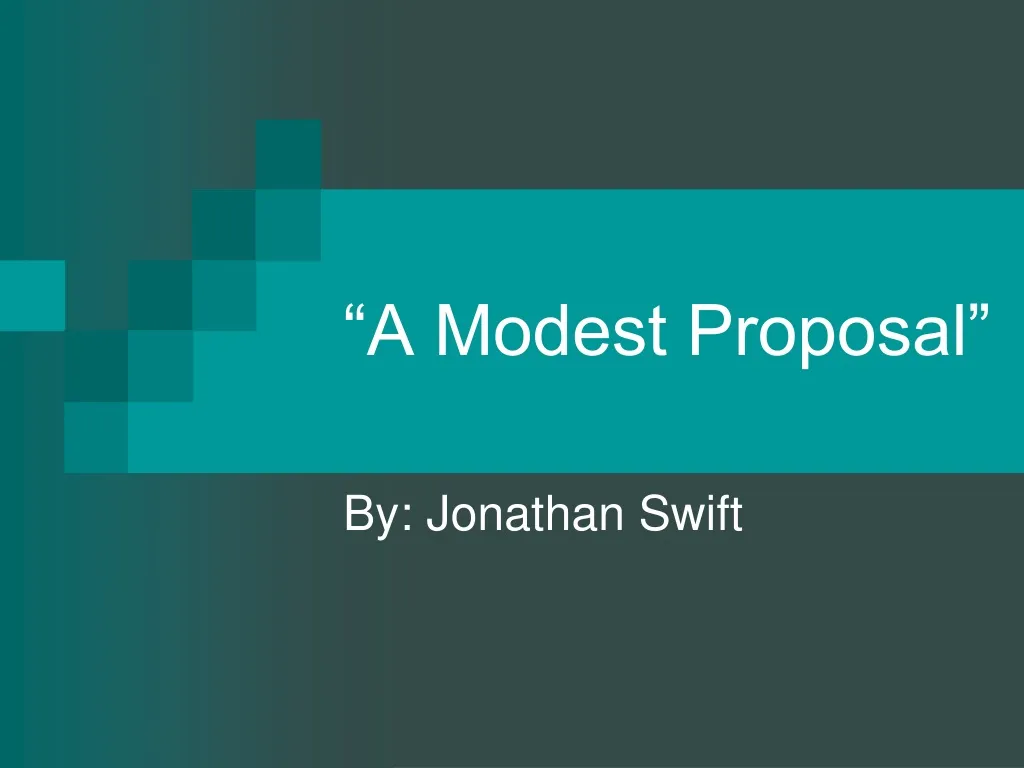a modest proposal