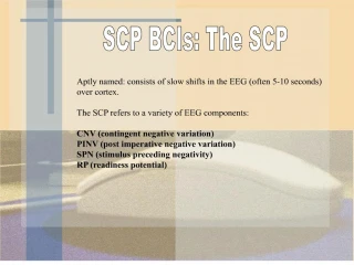 scp bcis: the scp - slide 1