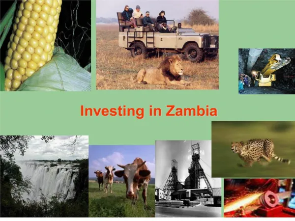 zambia at a glance cont d