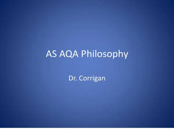 as aqa philosophy