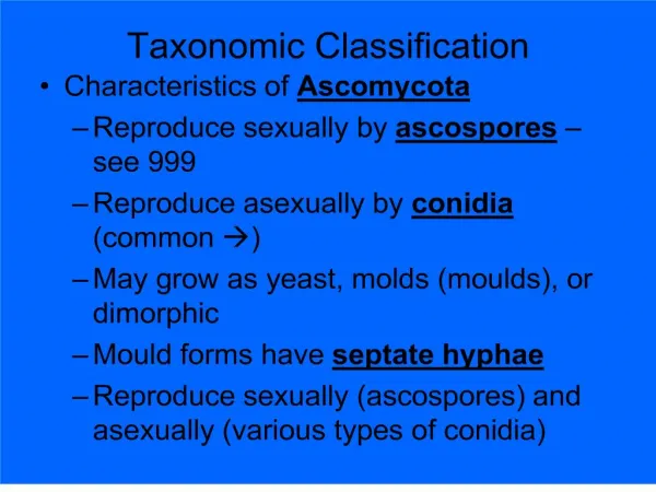 taxonomic classification