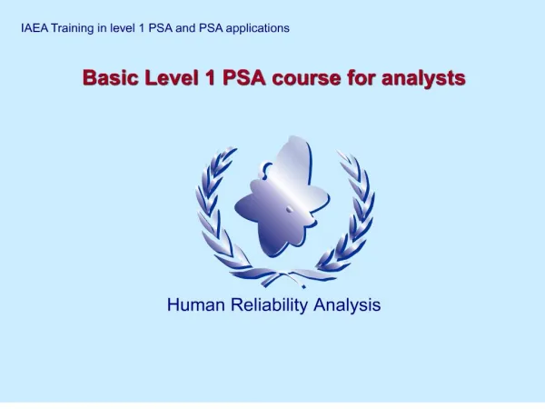 basic level 1 psa course for analysts