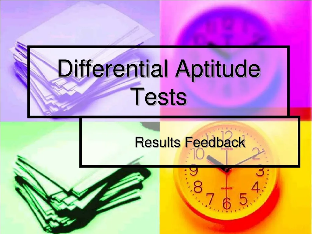 differential aptitude tests