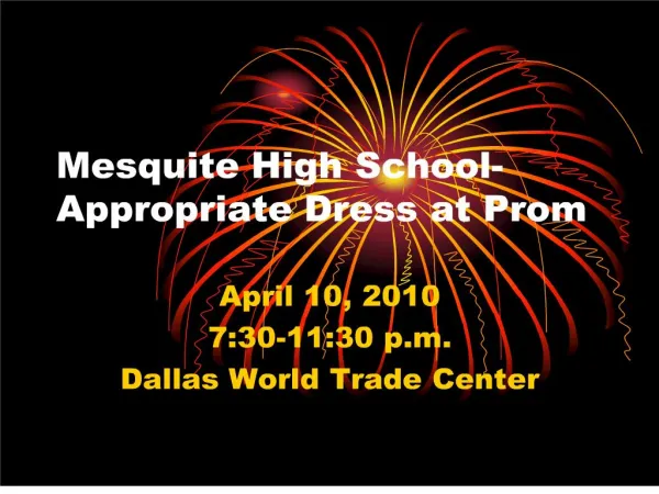 mesquite high school-appropriate dress at prom