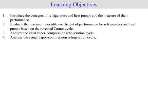 learning objectives