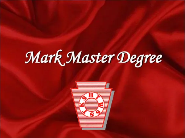 Mark Master Degree