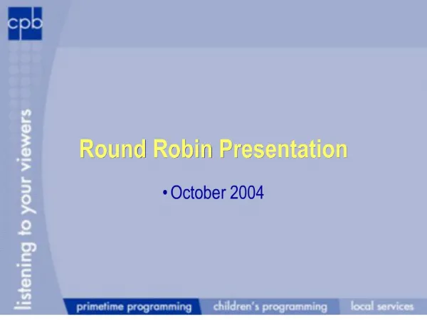 round robin presentation