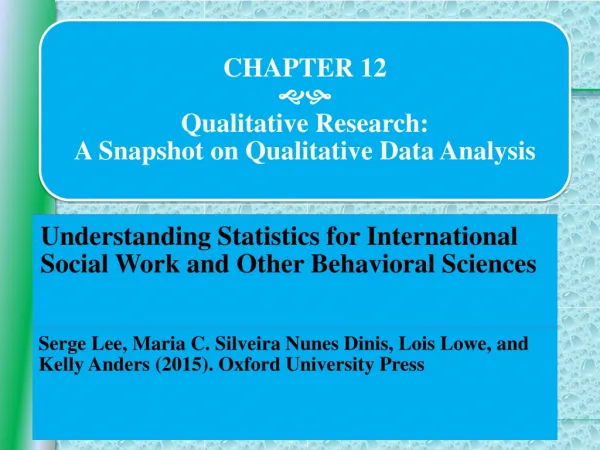 12 Qualitative Research