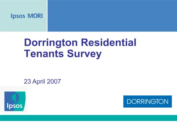 dorrington residential tenants survey