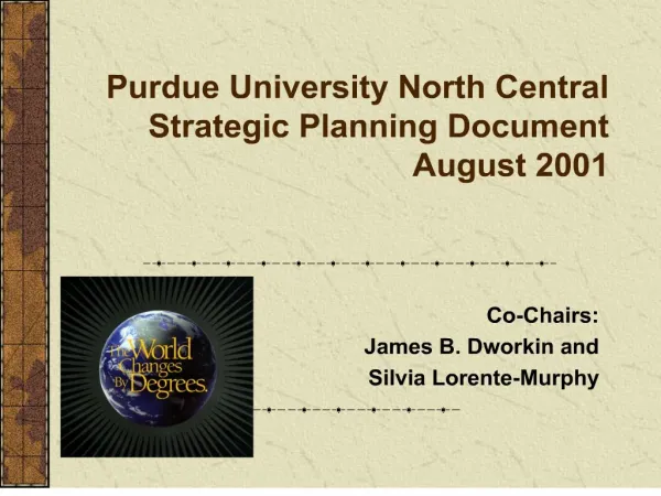 purdue university north central strategic planning document august 2001