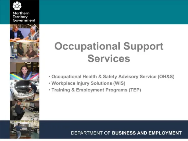 occupational support services