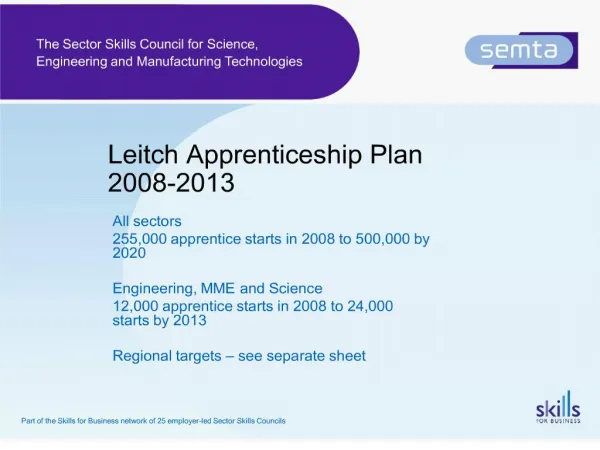 leitch apprenticeship plan 2008-2013