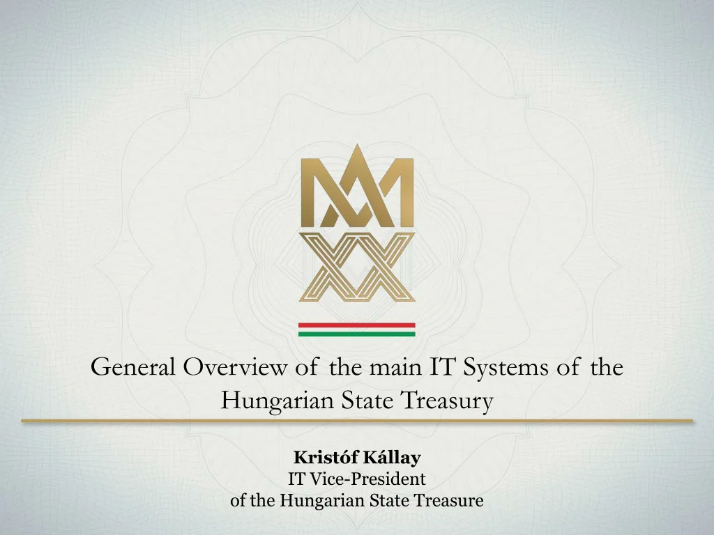 general overview of the main it systems of the hungarian state treasury