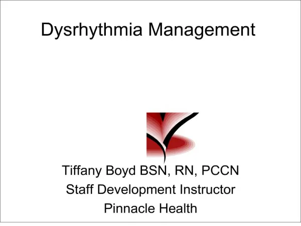 dysrhythmia management