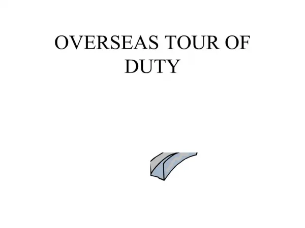 overseas tour of duty