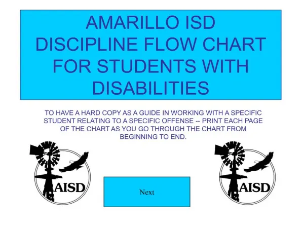 amarillo isd discipline flow chart for students with disabilities