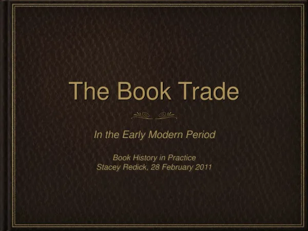 The Book Trade