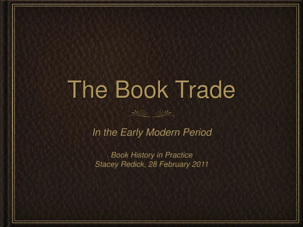 the book trade