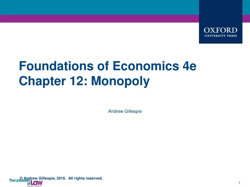 foundations of economics 4e chapter 12 monopoly