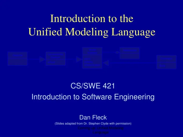 Introduction to the Unified Modeling Language
