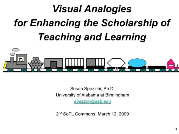 visual analogies for enhancing the scholarship of teaching and learning