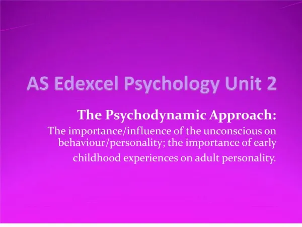 as edexcel psychology unit 2