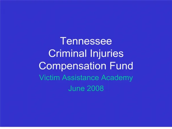 tennessee criminal injuries compensation fund