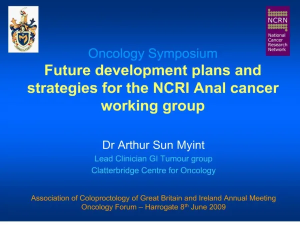 oncology symposium future development plans and strategies
