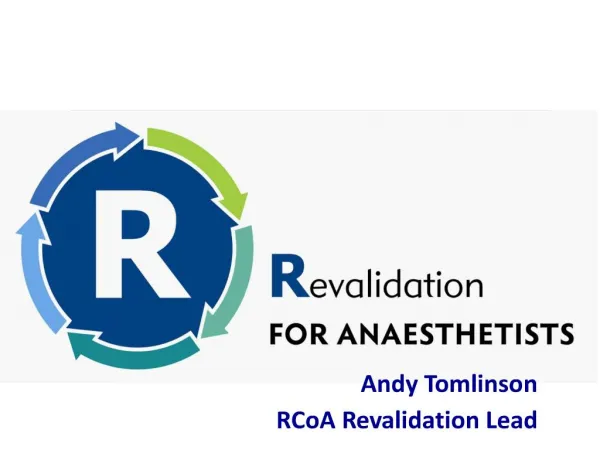 revalidation and anaesthesia
