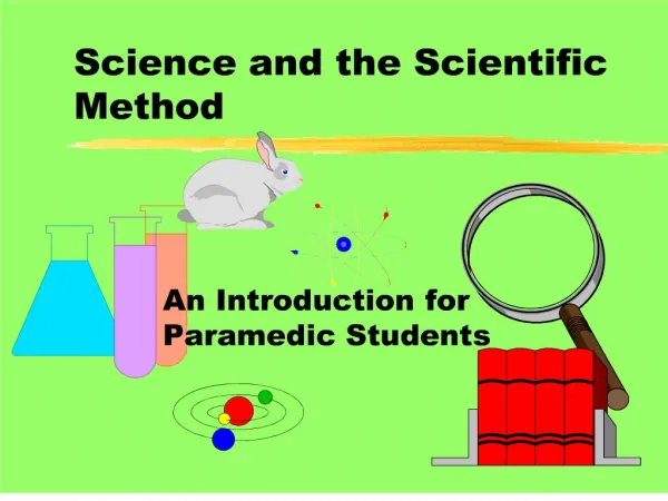 science and the scientific method