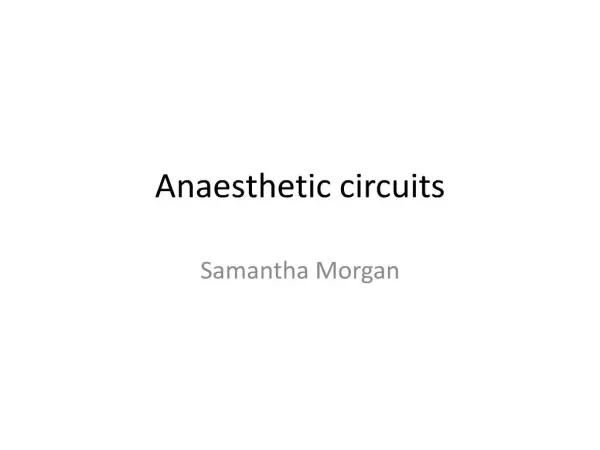 anaesthetic circuits