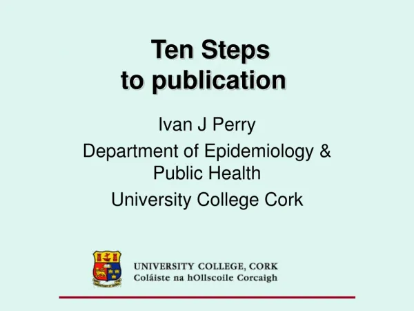 Ten Steps to publication