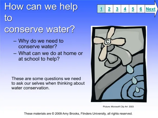 how can we help to conserve water