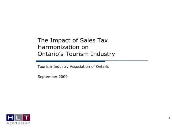 the impact of sales tax harmonization on ontario