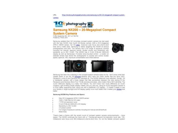 samsung nx200 – 20-megapixel compact system camera (photogra