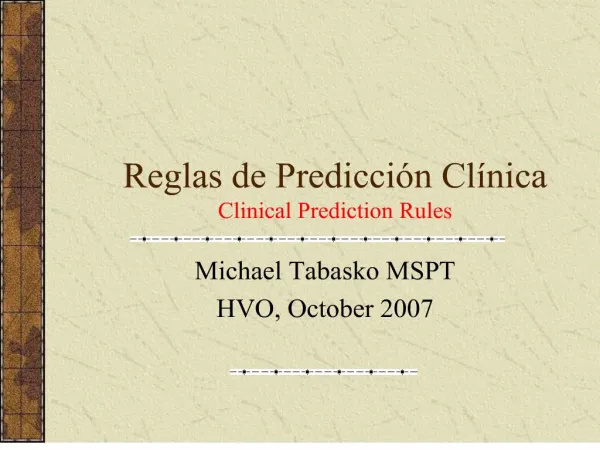 reglas de predicci n cl nica clinical prediction rules
