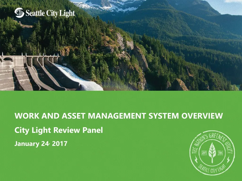 work and asset management system overview
