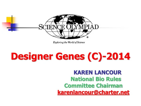 Designer Genes (C)-2014