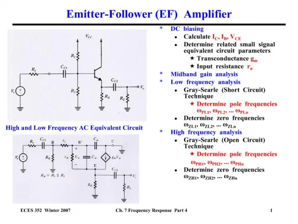 emitter-follower ef amplifier
