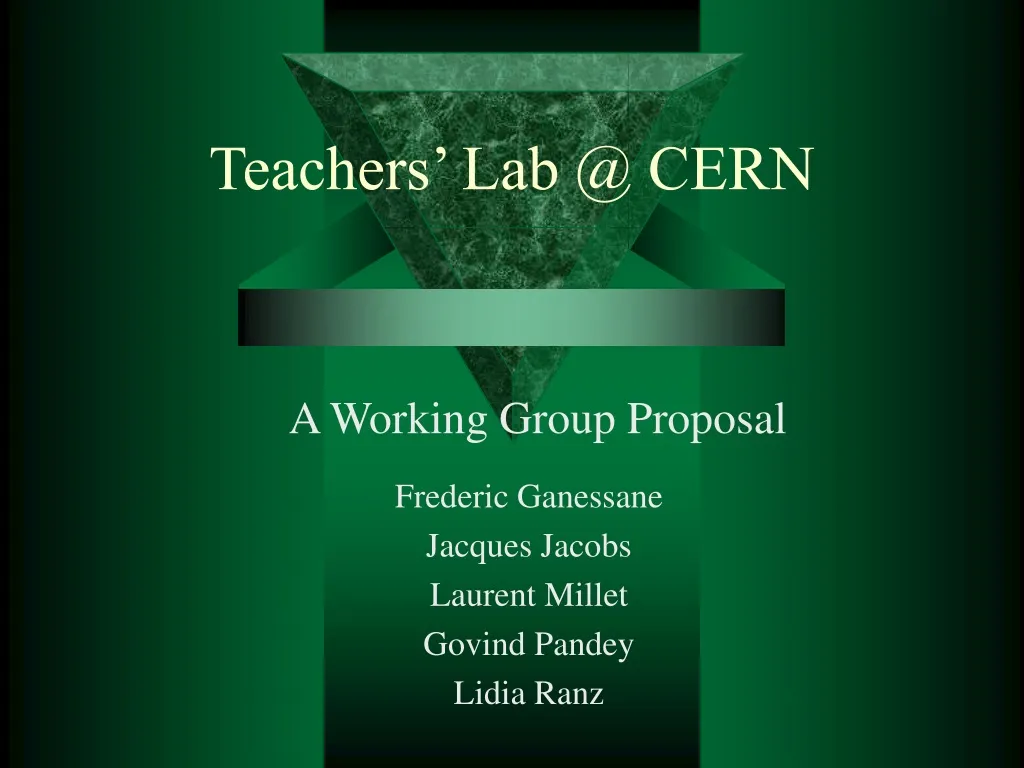 teachers lab @ cern