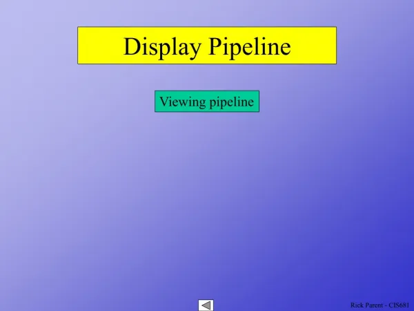 Display Pipeline