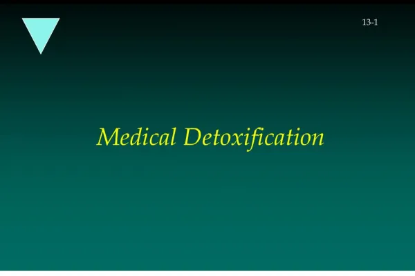 medical detoxification